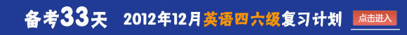 2012年12月英语四六级备考冲刺指导专题