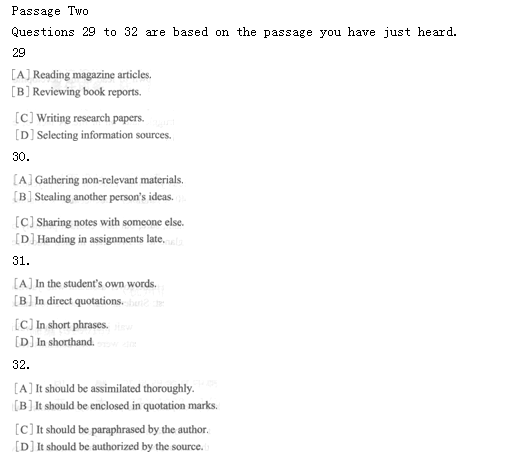 英语<a href=http://www.cetclub.com/cet4beikaoziliao/cet4tingliziliao/ target=_blank class=infotextkey>四级听力</a>练习素材