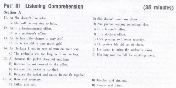 英语<a href=http://www.cetclub.com/cet4beikaoziliao/cet4tingliziliao/ target=_blank class=infotextkey>四级听力</a>训练 大学英语<a href=http://www.cetclub.com/cet4beikaoziliao/cet4tingliziliao/ target=_blank class=infotextkey>四级听力</a>