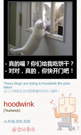  英语四级单词天天记：hoodwink