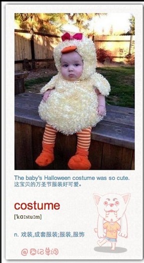 英语四级单词天天记：costume